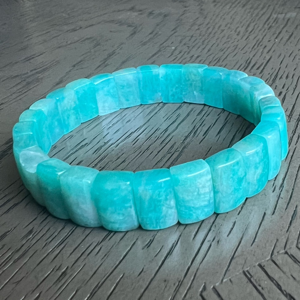 Amazonite soft bangle SIZE 6.5’